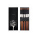 Set de 5 paires de baguettes chinoises Kutoyama en bois 23cm