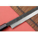 Couteau yanagiba kiritsuke 27cm japonais artisanal Hatsukokoro Shirasagi manche en ébène