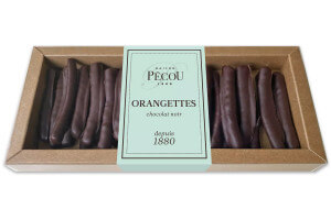 Orangettes Pécou au choclat noir - 150g
