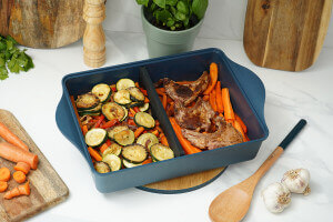 L'Incroyable Plat Ajustable Cookut 40x30cm myrtille