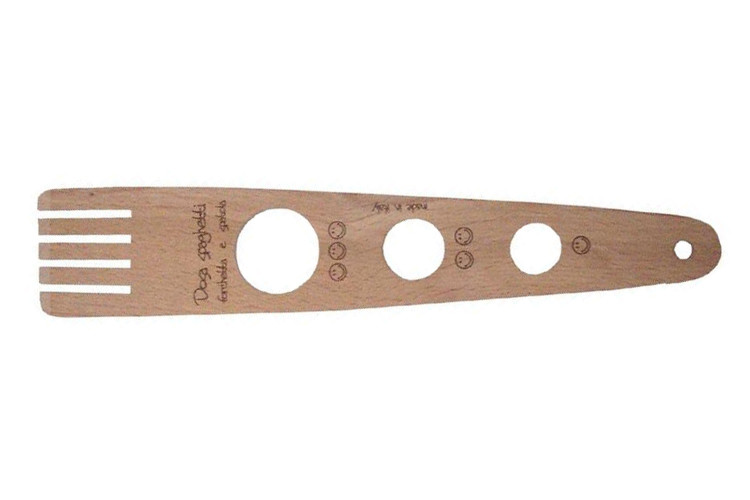 Doseur &agrave; spaghetti 2 en 1 en bois de h&ecirc;tre 30cm