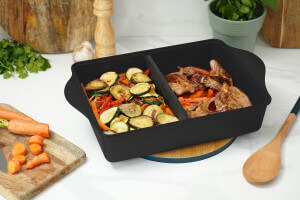 L'Incroyable Plat Ajustable Cookut 40x30cm graphite