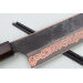 Couteau kiritsuke 24cm japonais artisanal Hatsukokoro Yorokobi Kurouchi Damas