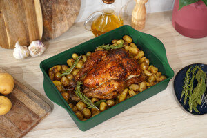 L'Incroyable Plat Ajustable Cookut 40x30cm fougère