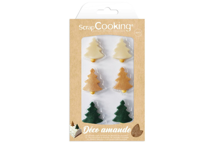 D&eacute;co Sapins No&euml;l p&acirc;te d'amande