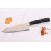 Couteau santoku 18cm japonais artisanal Hatsukokoro Hayabusa Rainbow Damas