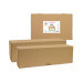 Set 2 boîtes pour cake/bûche Scrapcooking en carton kraft - 35x11x11cm