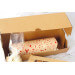 Set 2 boîtes pour cake/bûche Scrapcooking en carton kraft - 35x11x11cm