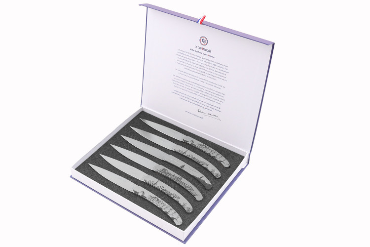 Coffret de 6 couteaux de table Le Coq Fran&ccedil;ais France