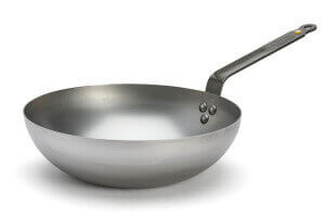 Wok bombé à queue De Buyer Mineral B ø28cm en fer