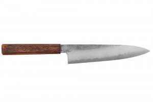 Couteau de chef 21cm japonais artisanal Hado Kirisame Shirogami