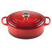 Cocotte ovale en fonte émaillée Le Creuset Signature 29cm cerise