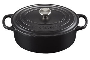 Cocotte ovale en fonte émaillée Le Creuset Signature 29cm Noir Mat