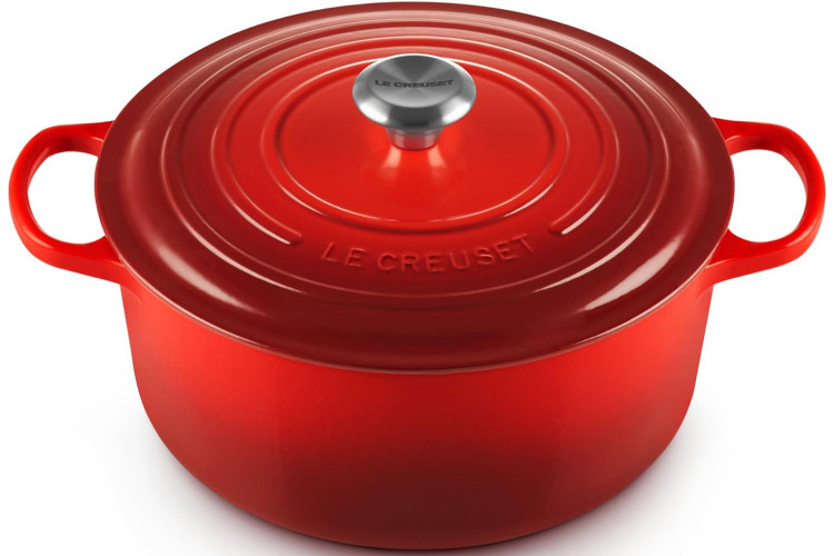 Cocotte ronde en fonte &eacute;maill&eacute;e Le Creuset Signature 28cm Cerise