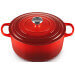 Cocotte ronde en fonte émaillée Le Creuset Signature 28cm Cerise
