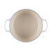 Cocotte ronde en fonte émaillée Le Creuset Signature 24cm Meringue