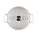 Cocotte ronde en fonte émaillée Le Creuset Signature 24cm Meringue