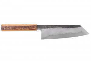 Couteau bunka 18cm japonais artisanal Hado Sumi B1D manche en cerisier
