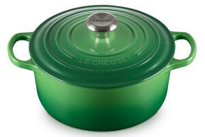 Cocotte ronde en fonte émaillée Le Creuset Signature 24cm Bambou