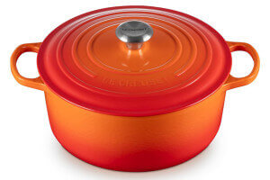 Cocotte ronde en fonte émaillée Le Creuset Signature 24cm Volcanique