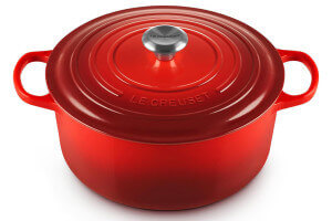Cocotte ronde en fonte émaillée Le Creuset Signature 24cm Cerise