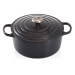 Cocotte ronde en fonte émaillée Le Creuset Signature 24cm Noir Mat