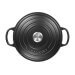 Cocotte ronde en fonte émaillée Le Creuset Signature 24cm Noir Mat