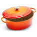 Cocotte ovale en fonte émaillée Le Creuset Signature 33cm Volcanique