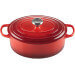 Cocotte ovale en fonte émaillée Le Creuset Signature 33cm Cerise