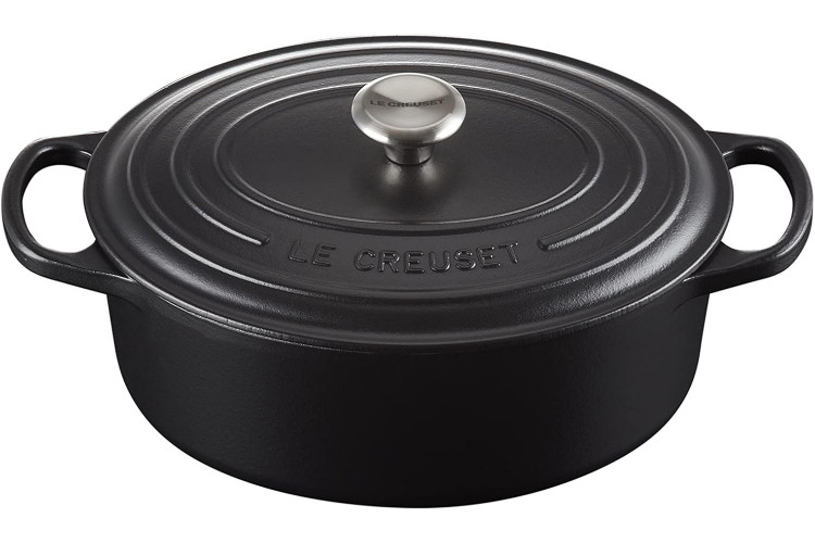 Cocotte ovale en fonte émaillée Le Creuset Signature 33cm Noir Mat
