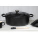 Cocotte ovale en fonte émaillée Le Creuset Signature 33cm Noir Mat