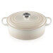 Cocotte ovale en fonte émaillée Le Creuset Signature 29cm Meringue
