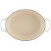 Cocotte ovale en fonte émaillée Le Creuset Signature 29cm Meringue