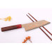 Couteau bunka 16cm japonais artisanal Takeshi Saji VG10 Rainbow Nashiji