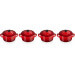 Set de 4 mini cocottes en céramique Le Creuset 10cm Cerise