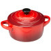 Set de 4 mini cocottes en céramique Le Creuset 10cm Cerise