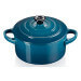 Mini cocotte ronde en céramique Le Creuset 10cm Deep Teal