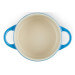 Mini cocotte ronde en céramique Le Creuset 10cm Azur