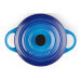 Mini cocotte ronde en céramique Le Creuset 10cm Azur