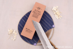 Pierre à aiguiser japonaise King Deluxe grains 2000 - Taille M