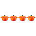 Set de 4 mini-cocottes en céramique - Volcanique