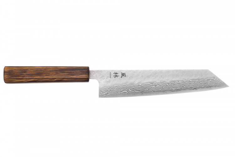 Couteau kiritsuke 21cm japonais artisanal Yuzo Enju Damas 440C