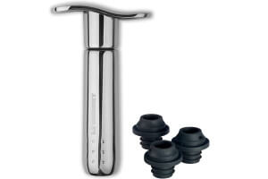 Pompe à vin Le Creuset WA-137 Nickel Noir + 3 bouchons