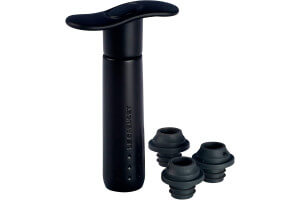 Pompe à vin Le Creuset WA-137 Noir Mat + 3 bouchons