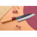 Couteau santoku japonais artisanal Wusaki Yuzo BS2 damas 16,5cm