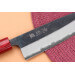 Couteau santoku japonais artisanal Wusaki Yuzo BS2 damas 16,5cm