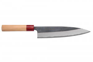 Couteau de chef japonais artisanal Wusaki Yuzo BS2 damas 21cm