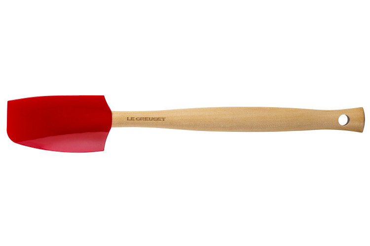 Spatule en silicone Le Creuset Cr&eacute;ation petit mod&egrave;le 4,5cm cerise