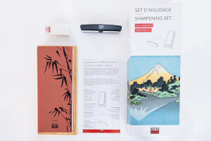 Set d'aiguisage Kotai avec pierre à aiguiser 2000/6000 + 3 accessoires