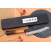 Couteau de chef 18cm japonais artisanal Yuzo Black AS chêne brûlé